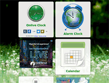 Tablet Screenshot of onliveclock.com